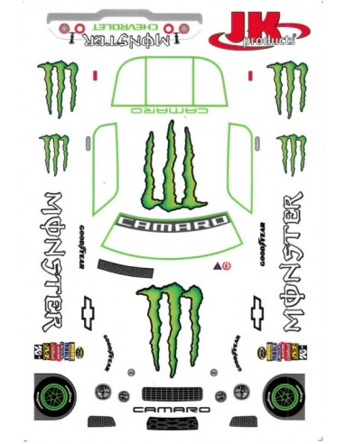 4" '71 Camaro Monster Energy Decals...