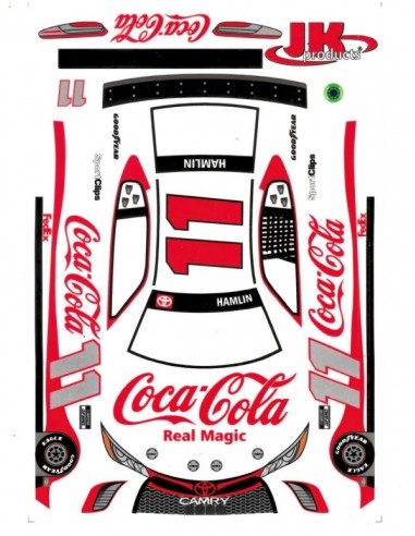 4" B37 Coca Cola Decals Red no.11 -...
